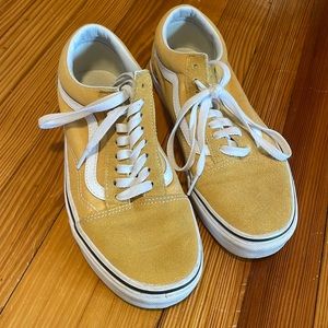 Yellow old skool vans